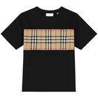 Black Checkered T-Shirt, 2, hi-res