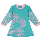 Girls Green & Pink Dress Set, 1, hi-res