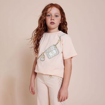 Girls Pink Bag T-Shirt