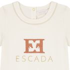 Girls Ivory Logo T-Shirt, 1, hi-res