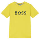 Boys Yellow Logo T-Shirt, 2, hi-res