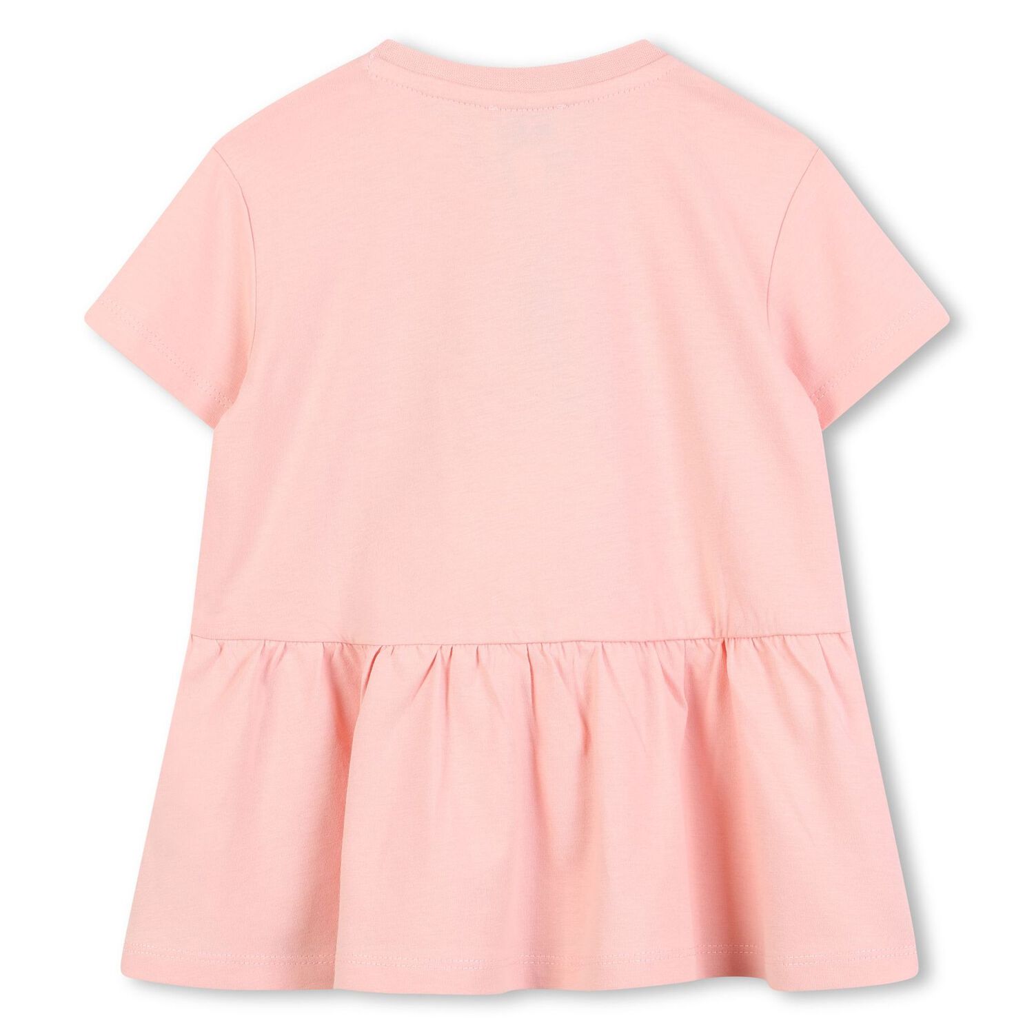 Younger Girls Pink Logo Dress, 1, hi-res