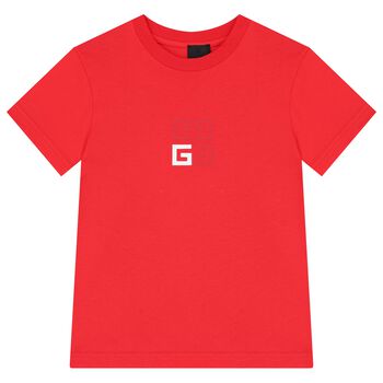 Boys Red Logo T-Shirt
