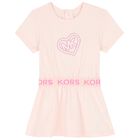 Younger Girls Pink Logo Dress Set, 1, hi-res