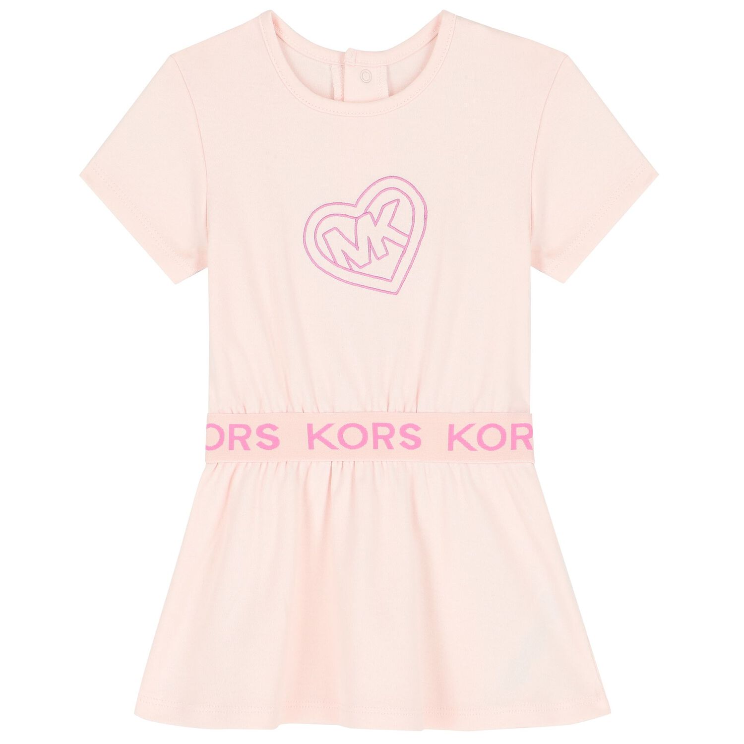 Younger Girls Pink Logo Dress Set, 1, hi-res