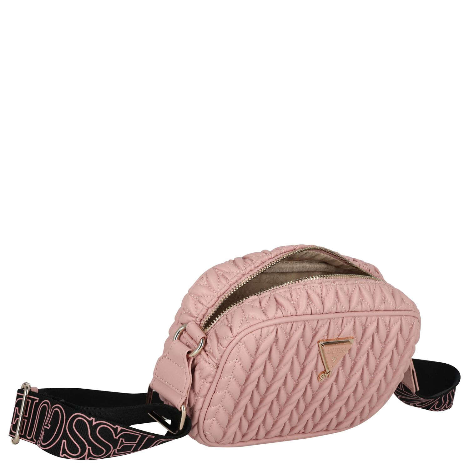 Girls Pink Logo Quilted Bag, 2, hi-res