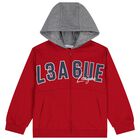 Boys Red, Grey & Navy Blue Tracksuit Set (3 Piece), 3, hi-res