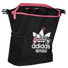 Girls Black Logo Backpack, 1, hi-res