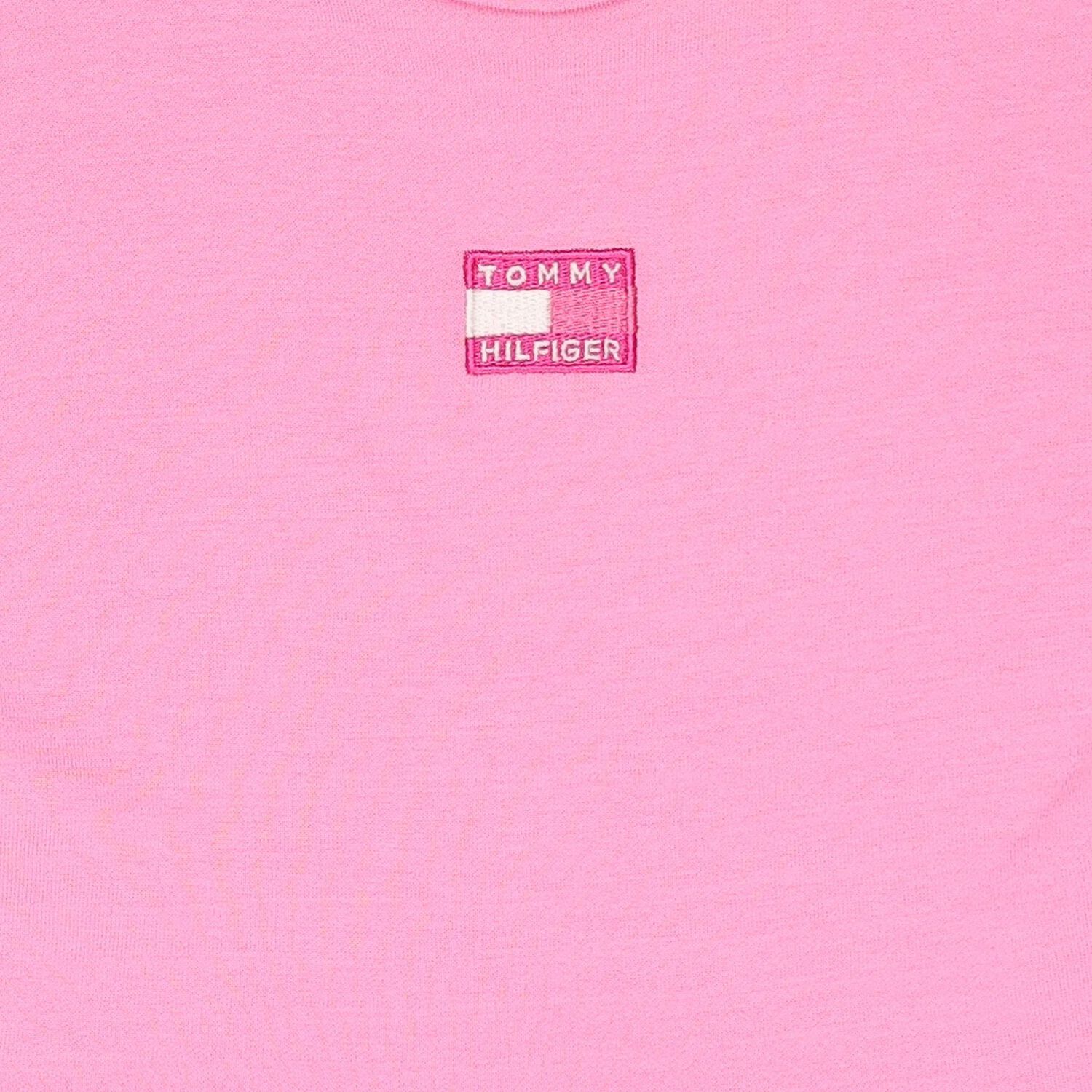 Girls Pink Logo Dress, 1, hi-res