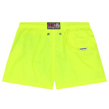 Boys Neon Yellow Swim Shorts