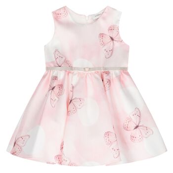 Younger Girls Pink Butterfly Dress