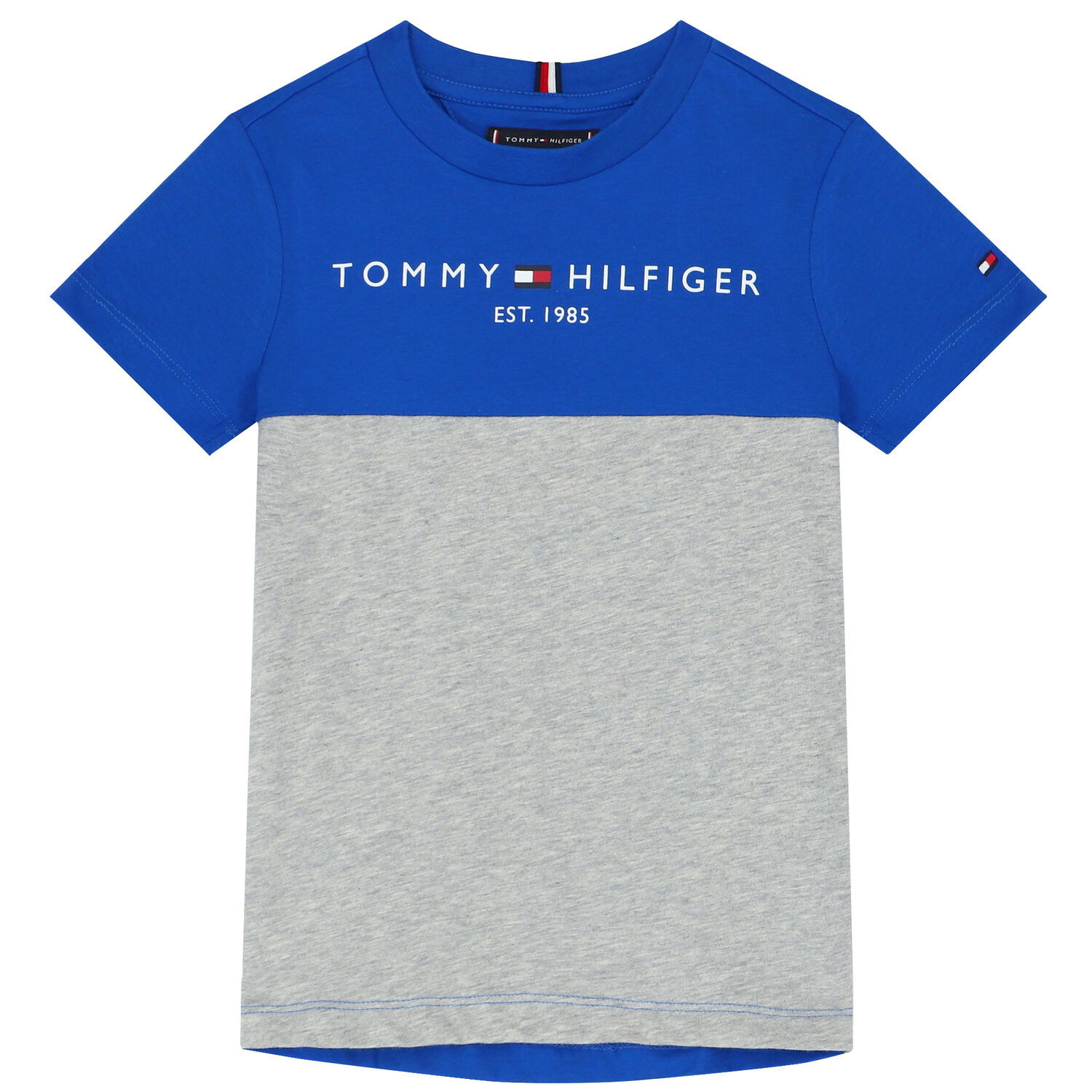 Boys Blue & Grey Logo Shorts Set, 1, hi-res