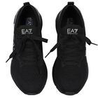 Black Logo Trainers, 1, hi-res
