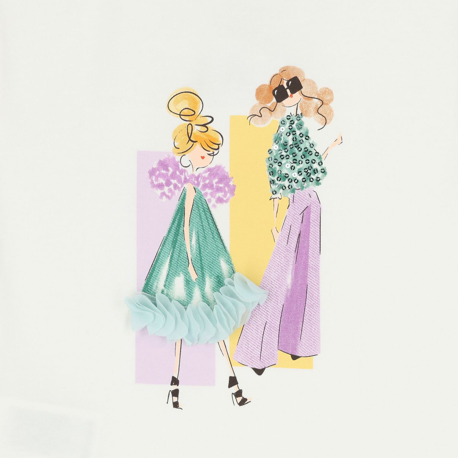 Girls Ivory T-Shirt, 2, hi-res