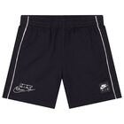 Boys White & Black Logo Shorts Set, 1, hi-res