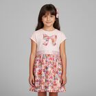 Girls Pink Ribbon Dress, 2, hi-res