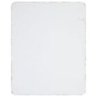 Baby Girls White Embellished Logo Blanket, 1, hi-res