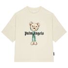 Boys Ivory Teddy Bear Logo T-Shirt, 1, hi-res