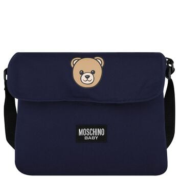 Navy Blue Teddy Bear Baby Changing Bag