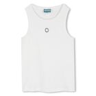 Girls White Logo Top, 1, hi-res