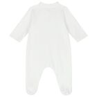 Baby Girls White Crystal Bow Babygrow Gift Set, 1, hi-res