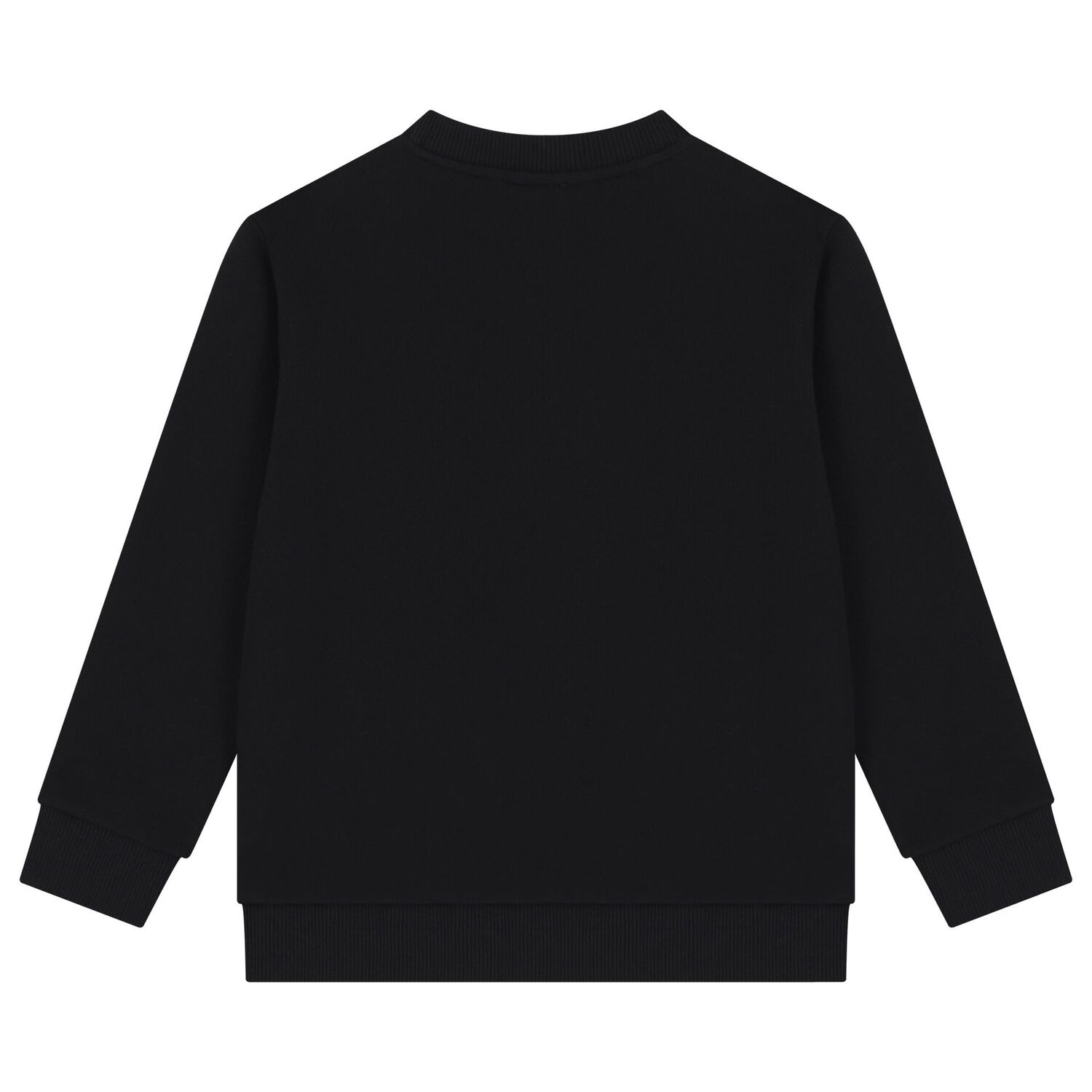 Boys Black Logo Sweatshirt, 1, hi-res