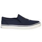 Boys Navy Blue Polo Bear Trainers, 1, hi-res