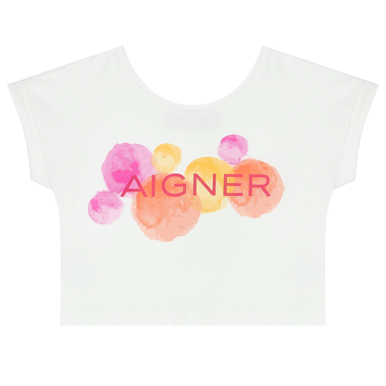 Girls White & Pink Logo Dress Set, 1, hi-res