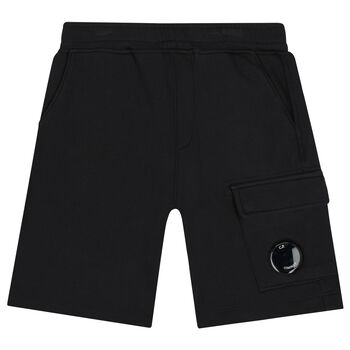 Boys Black Logo Shorts