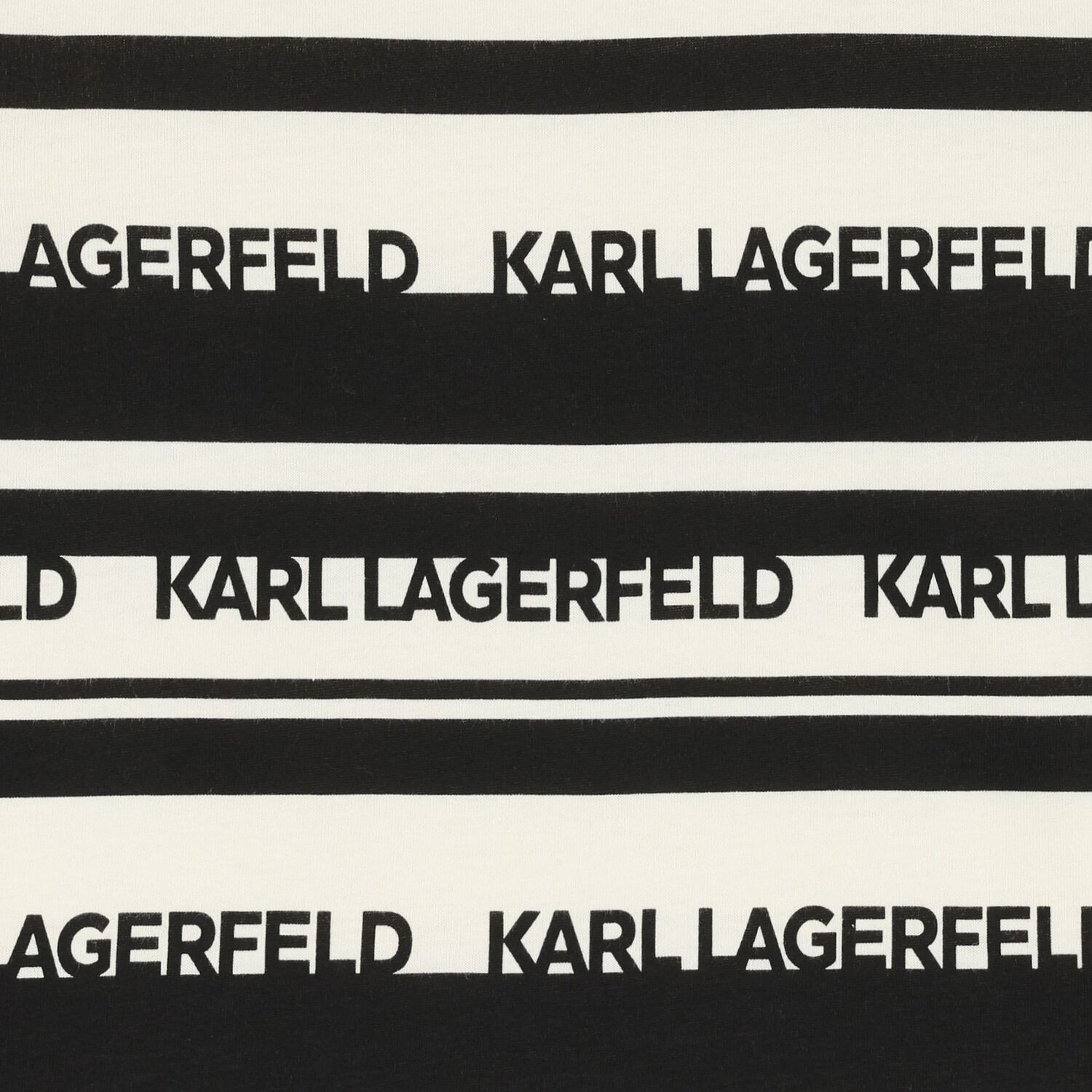 Boys Ivory & Black Striped Logo T-Shirt, 1, hi-res