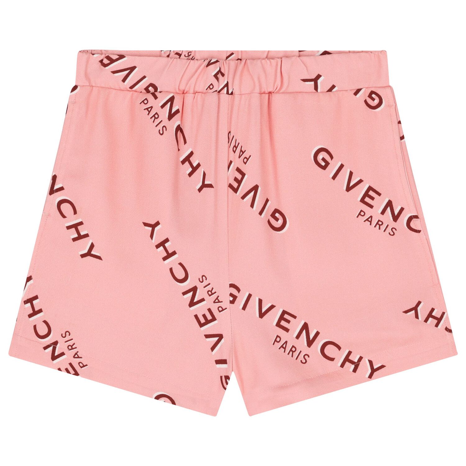 Girls Pink Logo Shorts Set, 1, hi-res