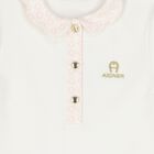 Girls Ivory Logo Dress, 1, hi-res