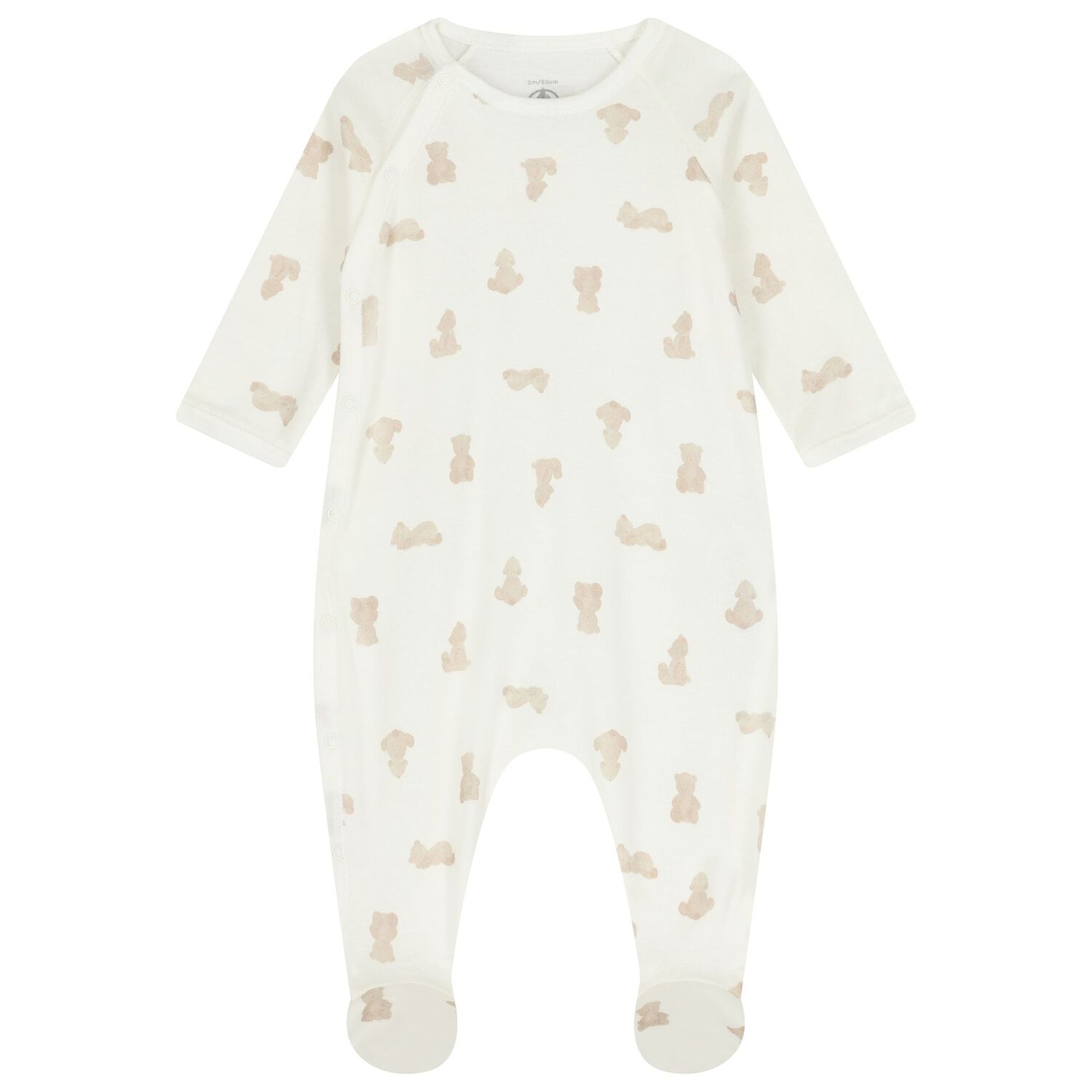 Ivory Teddy Bear Babygrow Gift Set, 1, hi-res