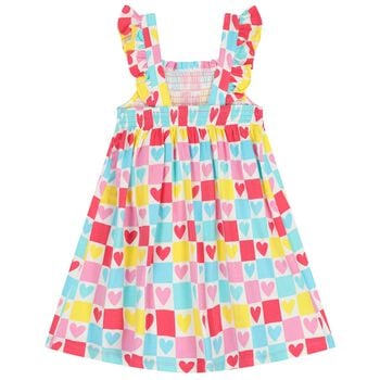 Girls Multi-Coloured Hearts Dress