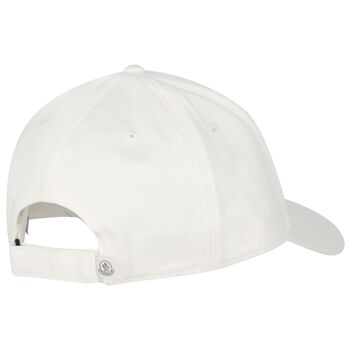 White Cotton Logo Cap