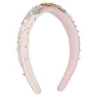 Girls Pink Flower Sequin Headband, 1, hi-res