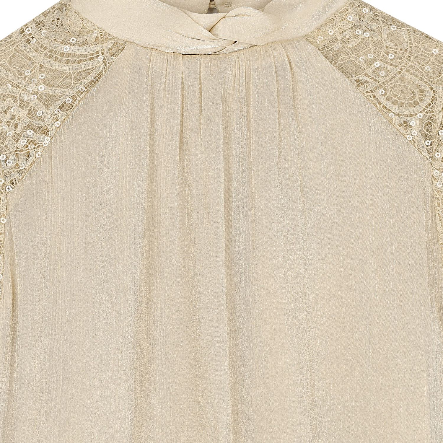 Girls Beige Embellished Trouser Set, 1, hi-res