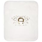 Baby Girls Ivory & Gold Logo Blanket, 1, hi-res