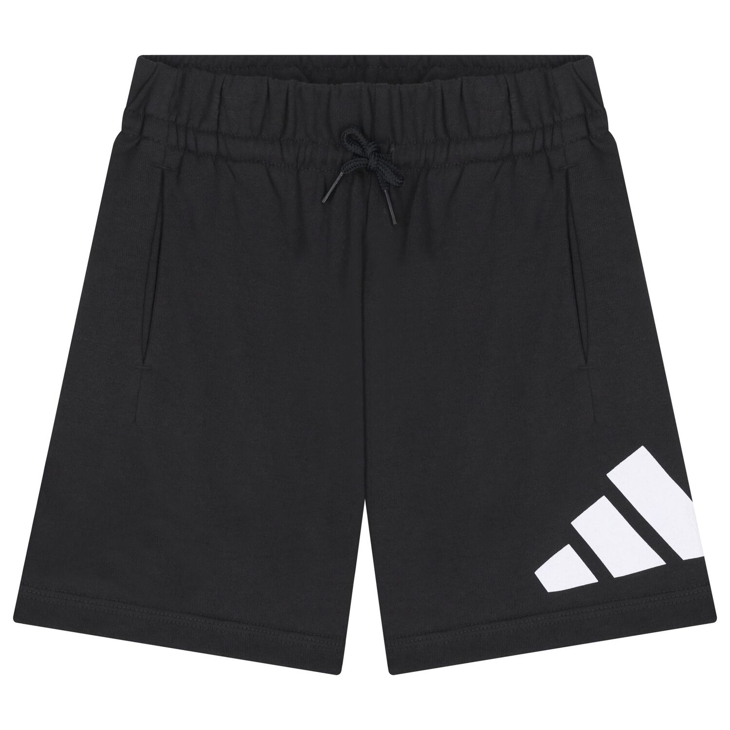 White & Black Logo Shorts Set, 1, hi-res