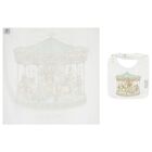 Ivory & Green Carousel Carr&eacute; Swaddle & Bib Gift Set, 1, hi-res