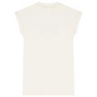 Girls Ivory Logo Heart Dress, 1, hi-res