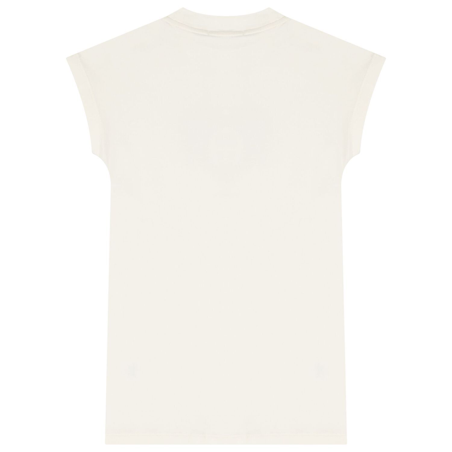 Girls Ivory Logo Heart Dress, 1, hi-res