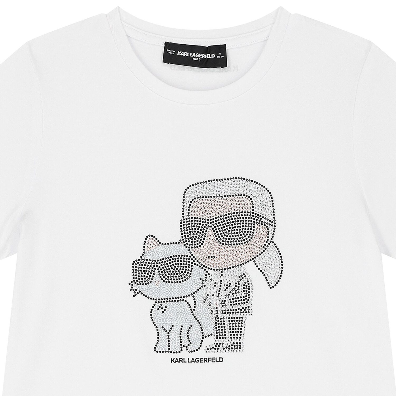 Girls White Ikonik Logo T-Shirt, 2, hi-res