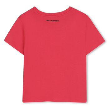 Girls Pink Choupette Logo T-Shirt
