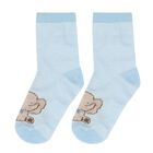 Baby Boys Blue & White Socks ( 4-Pack ), 3, hi-res