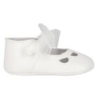 Baby Girls Ivory Bow Pre Walker Shoes, 1, hi-res