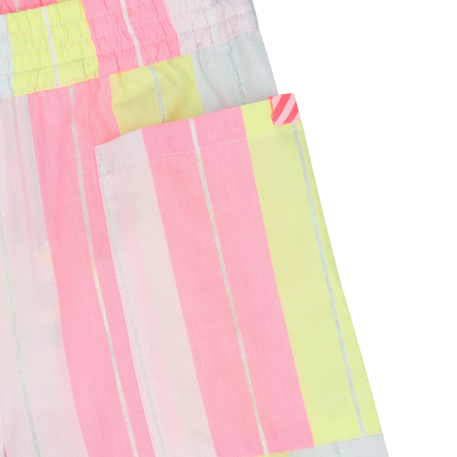 Girls Multi-Coloured Stripes Trousers, 1, hi-res