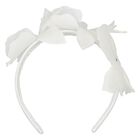 Girls White Flower Headband, 1, hi-res