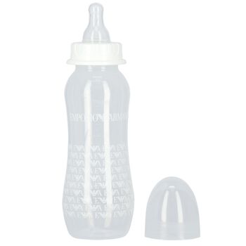 White Logo Baby Bottle