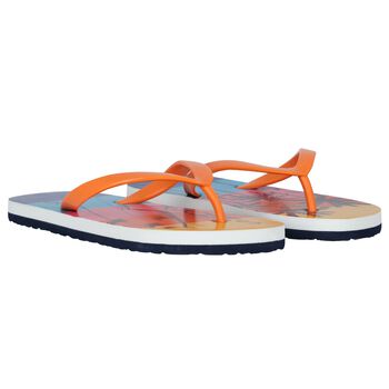 Boys Multi-Coloured Palm Tree Flip Flops